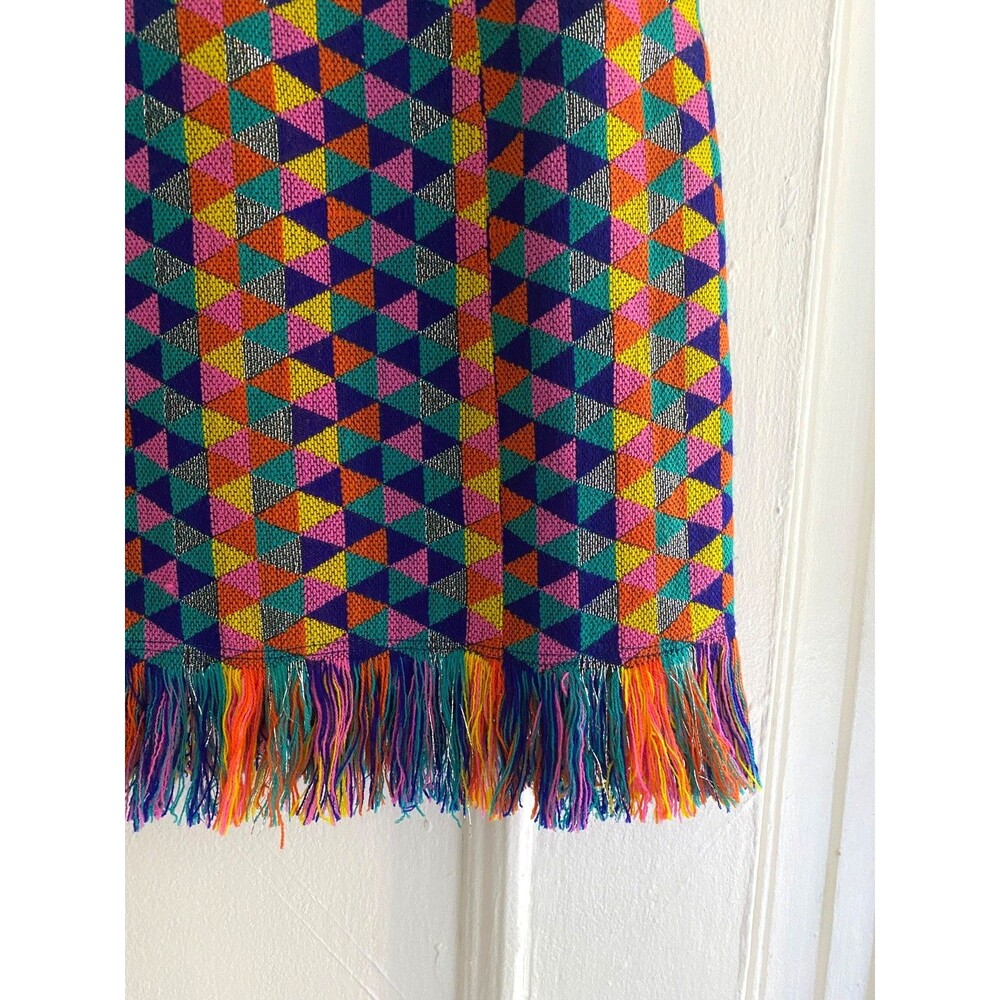House of Harlow 1960 x Revolve Amelia Strapless Mini Dress Sz S Colorful Fringe - Picture 6 of 12